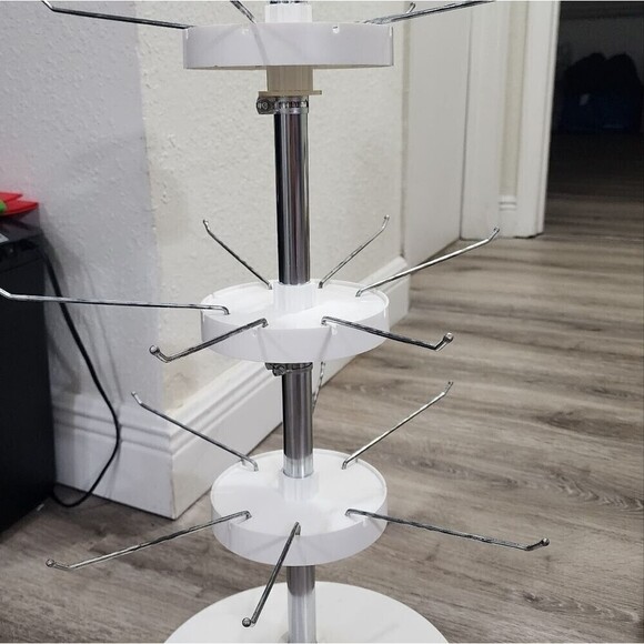 Countertop Spinner Display White and silver for Jewelry or Crafts or more NEW - Picture 3 of 5